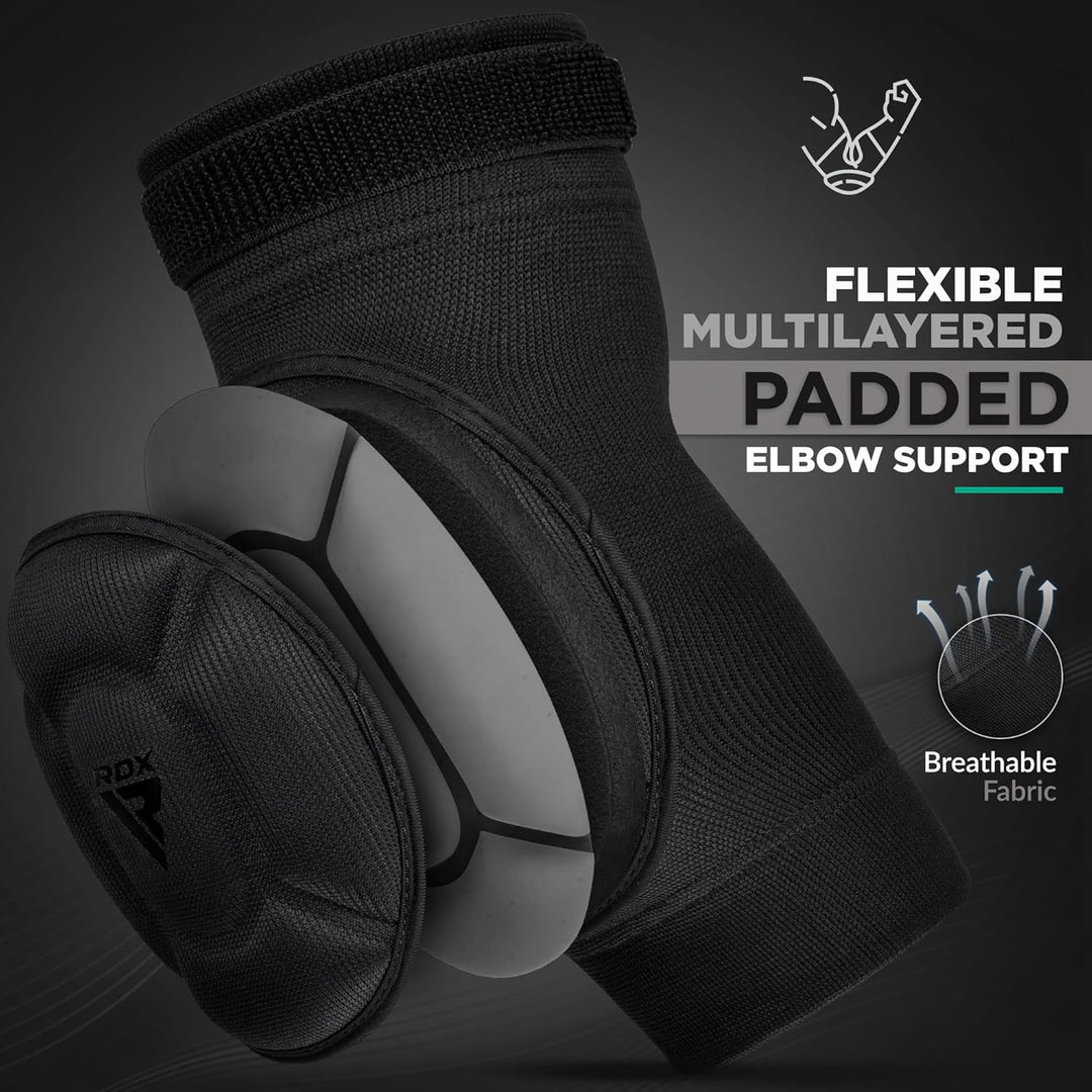 RDX Ellbogenschoner Kampfsport, Ellenbogenschutz MMA Muay Thai, Ellenbogenschützer Thaiboxen Ellboge