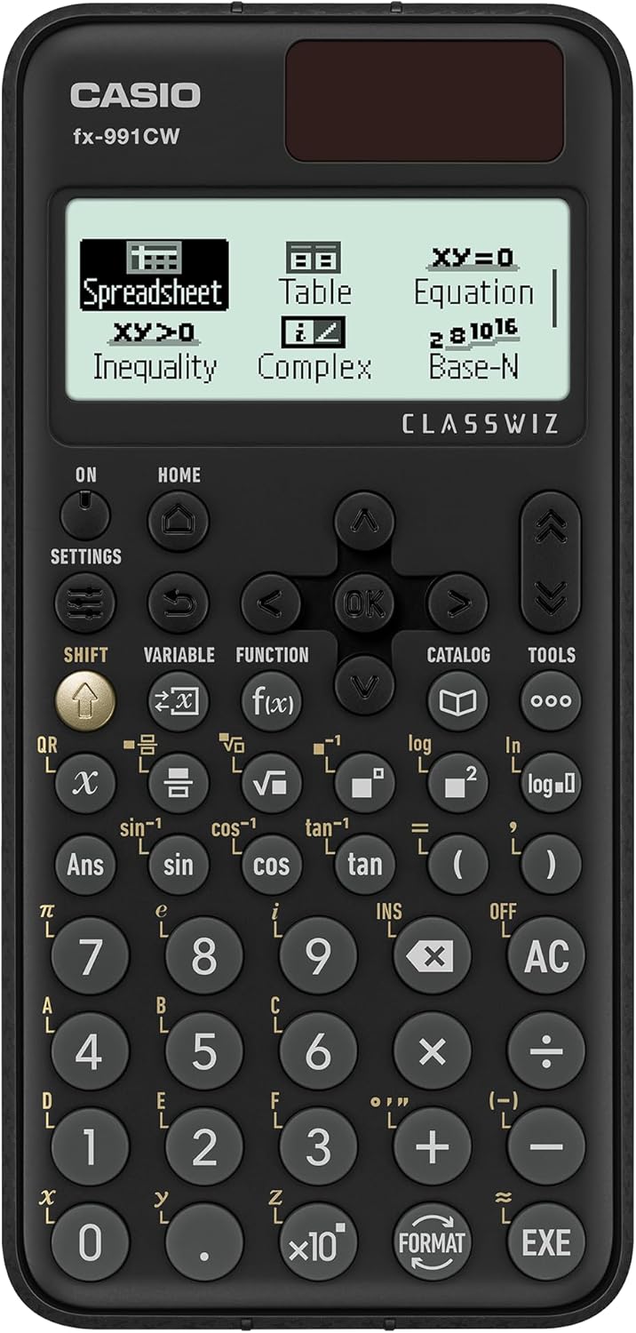 Casio FX-991CW Wissenschaftlicher Taschenrechner, 540 Funktionen und natürliche Anzeige