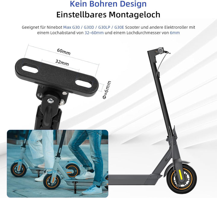 ulip Scooter Kickstand Parken Stand Füsse Unterstützung Ersatzteil Kompatibel für Ninebot Max G30/Ma