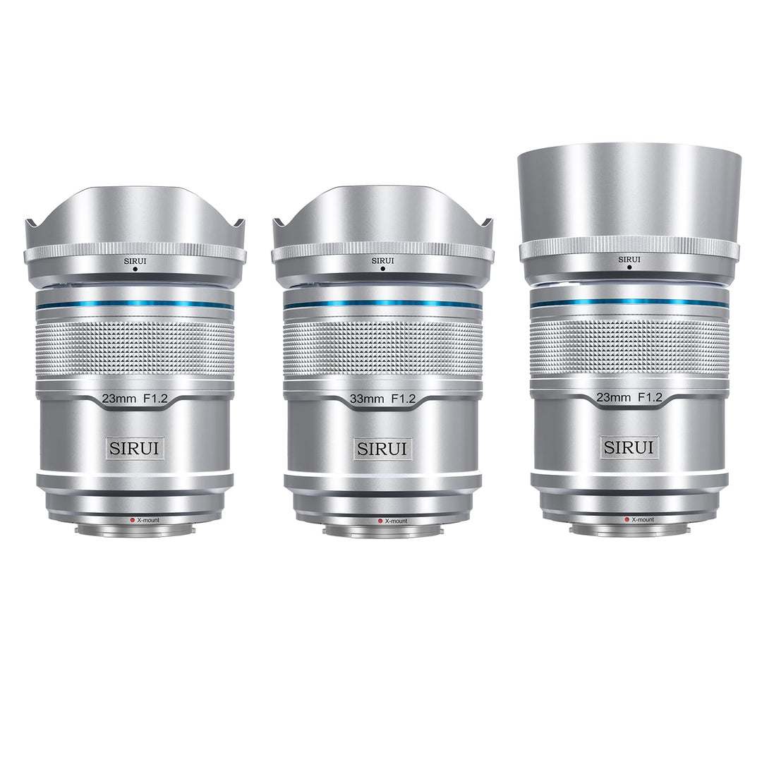 SIRUI Sniper F1.2 Autofokus-Objektiv-Set, 23 mm, 33 mm, 56 mm, Weitwinkel-APS-C Kameraobjektiv (AS-3