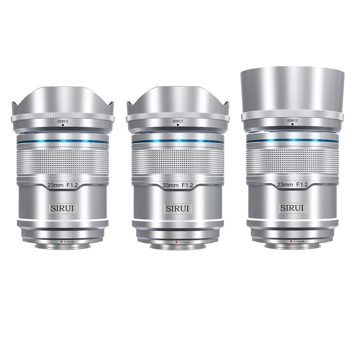 SIRUI Sniper F1.2 Autofokus-Objektiv-Set, 23 mm, 33 mm, 56 mm, Weitwinkel-APS-C Kameraobjektiv (AS-3