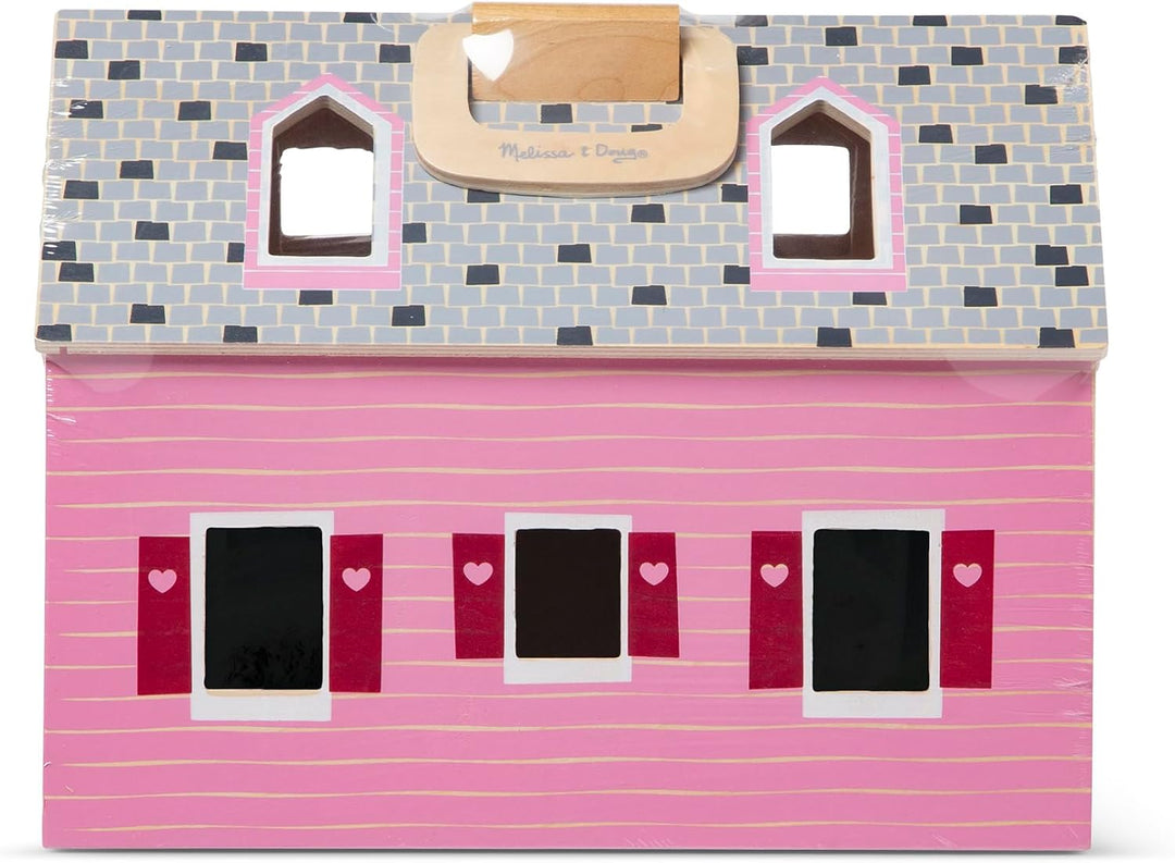 Melissa &amp; Doug Puppenhaus zum Falten und Mitnehmen | Puppenhäuser und Puppen | Spielsets | 3+ | Gesc