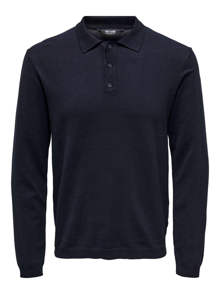 Only & Sons Male Polo ONSWYLER Pullover M Dark Navy, M Dark Navy