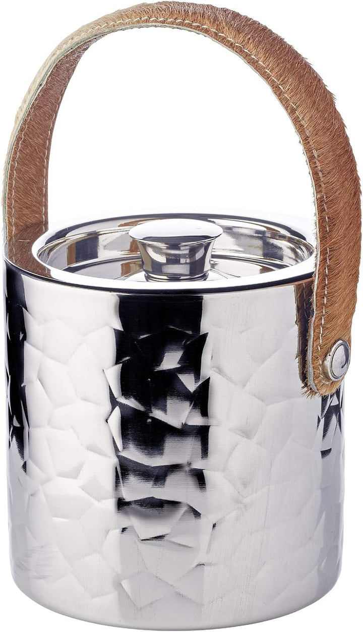 EDZARD Eiseimer Capri (H 17 cm, Ø 15 cm), hochglanzpoliert, gehämmert