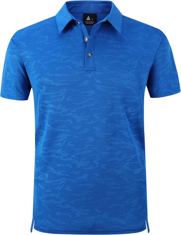 geeksport Herren Poloshirt Kurzarm Tennis Regular Fit Shirt Sport Schnelltrocknend Atmungsaktiv Polo