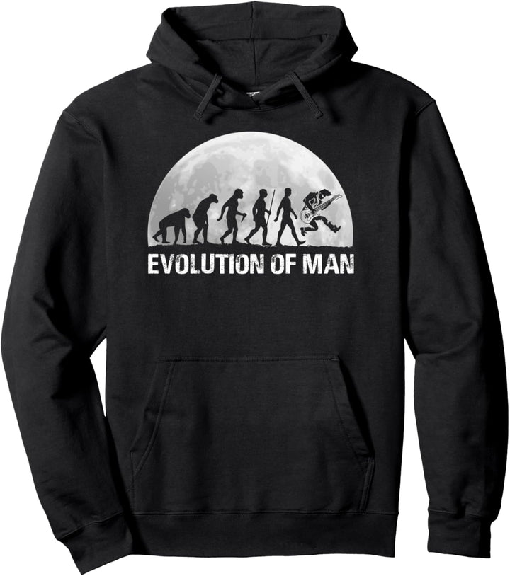 Evolution Gitarre Gitarrist Geschenk Entwicklung Gitarren Pullover Hoodie