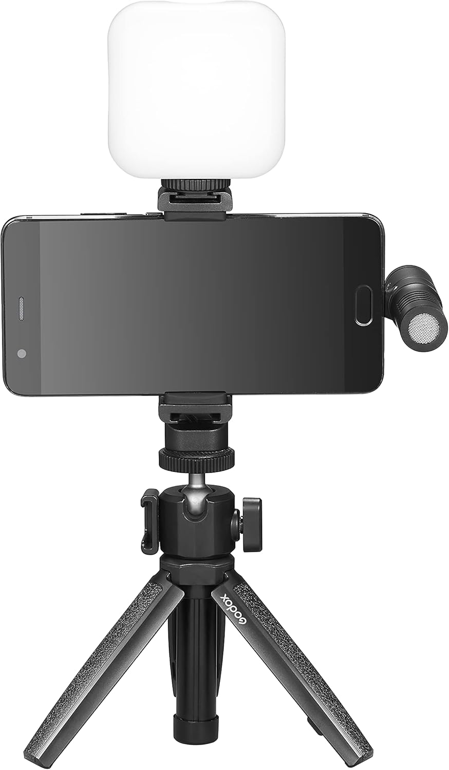 Godox VK2 Vlogging-Kit mit Handstativ für Mobile Geräte mit Lightning-Anschluss für Smartphones