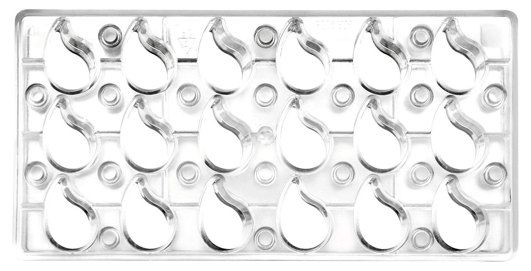 Ibili 799300 Lagrima Backform Praline magnetisch Polycarbonat klar 30 x 14 x 2 cm Magnet Träne, Magn