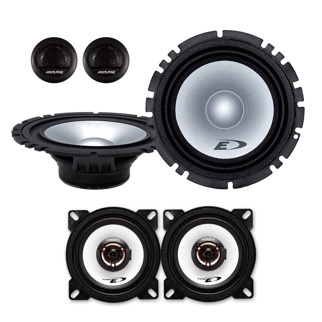 MEDIADOX Front/Heck 16,5cm/10cm Auto Lautsprecher/Boxen/Speaker Komplett-Set von Alpine kompatibel m