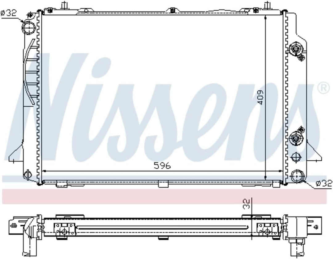 Nissens 60469A Kühler, Motorkühlung