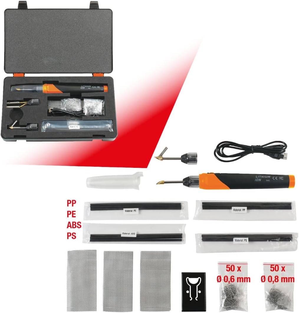 KS Tools 150.1010 Akku-Kunststoffreparatur-Satz, 134-tlg, Farbe, Size