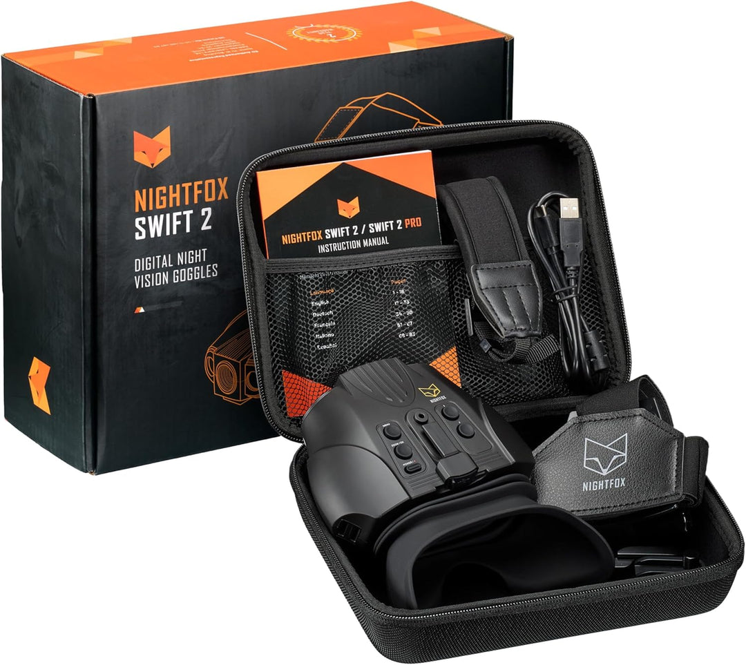 Nightfox Swift 2 Pro Nachtsichtgerät | Helm Montage | 1x Vergrösserung | 1080P HD Aufnahmefunktion |