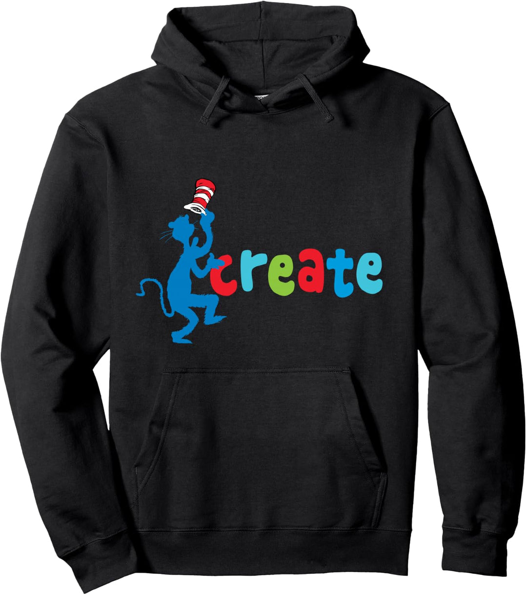 Dr. Seuss Create Like The Cat Pullover Hoodie