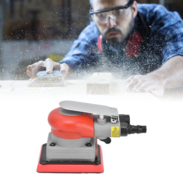 Pneumatischer Schleifer 10000 U/min Air Square Orbit Finishing Sander für Holzschleifen Auto Wachsen