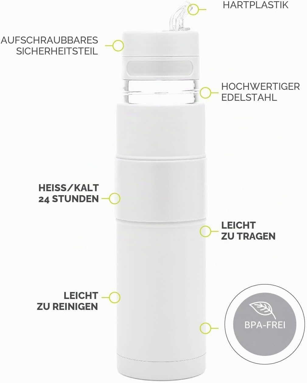 BALIBETOV - Neu - Edelstahl AutoMate - Thermobehälter, Mate Cup und Bombilla in Einem - Sie Müssen N