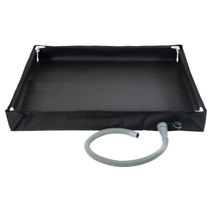 Portable Shower Base, Spacious Bath Panel, Waterproof Camping Shower Pan with Drain Hose for Indoor,