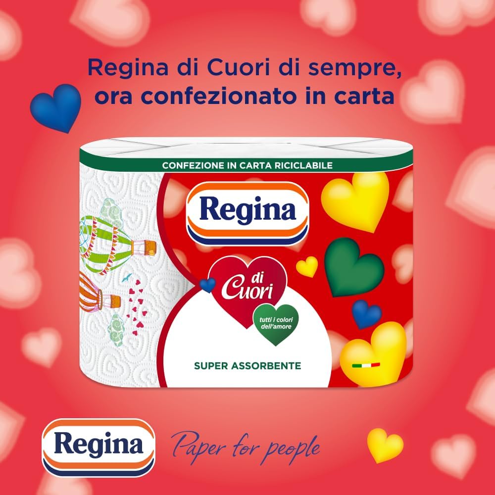 Regina di Cuori Küchenpapier, 30 Rollen 30 stück (1er Pack), 30 stück (1er Pack)