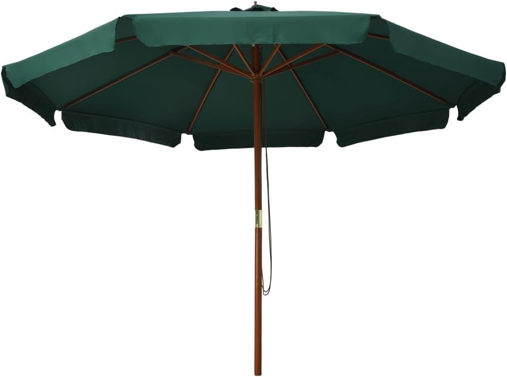 vidaXL Sonnenschirm mit Holzmast Marktschirm Gartenschirm Strandschirm Ampelschirm Balkonschirm Terr