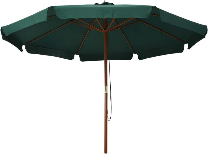vidaXL Sonnenschirm mit Holzmast Marktschirm Gartenschirm Strandschirm Ampelschirm Balkonschirm Terr