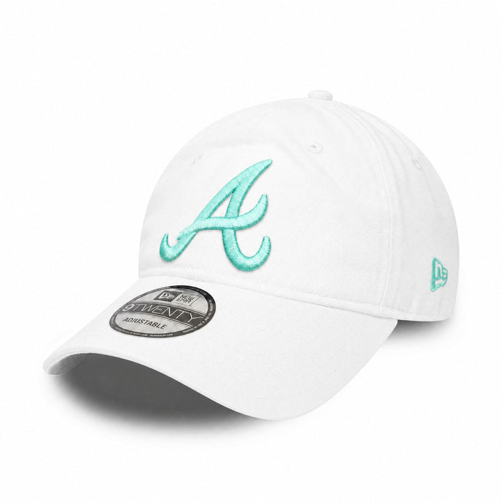 New Era 9Twenty Cap MLB Basecap Baseball Verstellbar Kappe #19-Braves-White-31671 Einheitsgrösse, #1