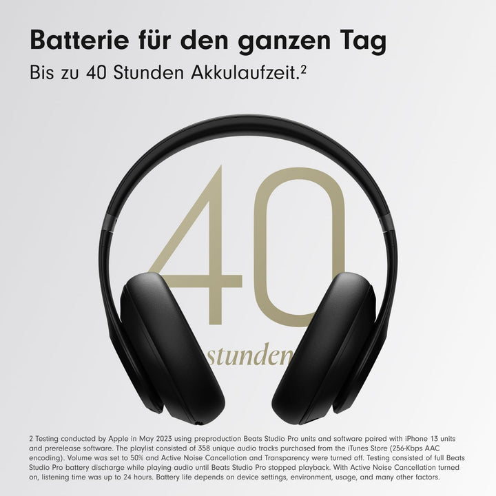 Beats Studio Pro – Komplett Kabellose Bluetooth Noise Cancelling Kopfhörer – Personalisiertes 3D Aud