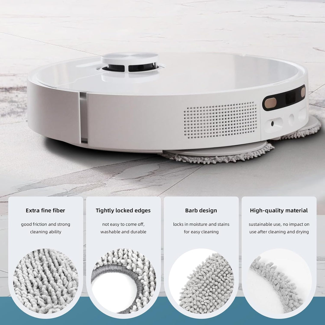 8 Stück Wischtücher Ersatzteile für ECOVACS DEEBOT T30 Pro Omni/T30 OMNI/T30S/T30 Pro/T30S Combo Com