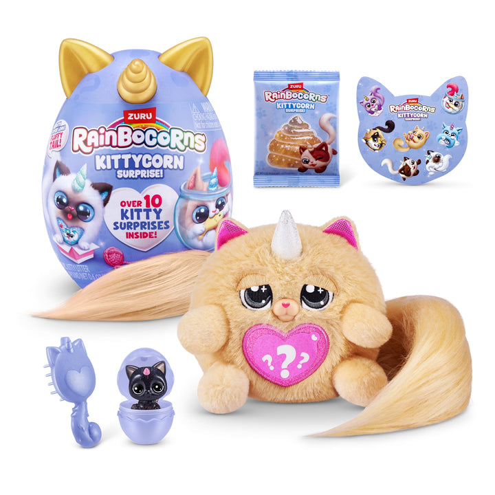 Rainbocorns 92104A, Persian, Small (21.5 cm), Kittycorn Surprise, Series 9, Cat, Persian