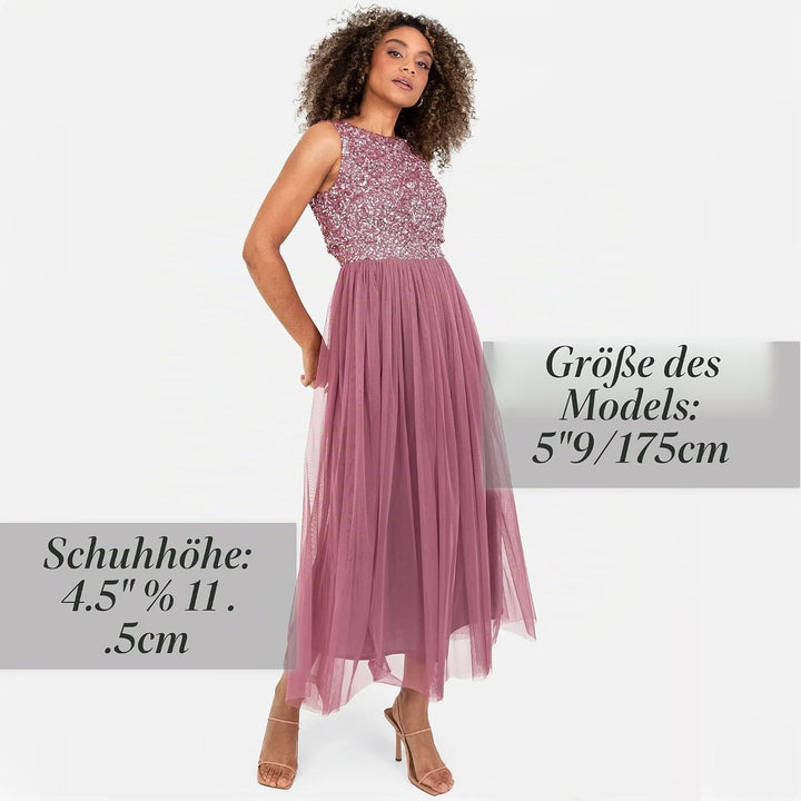 Maya Deluxe Damen Bridesmaid Dress Desert Rose 34, Desert Rose 34