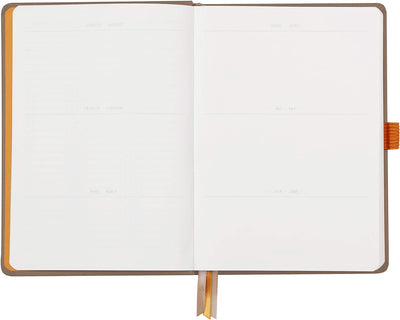 Rhodia 118573C Notizheft Goalbook (DIN A5, 14,8 x 21 cm, Dot, praktisch und trendige, mit festem Dec