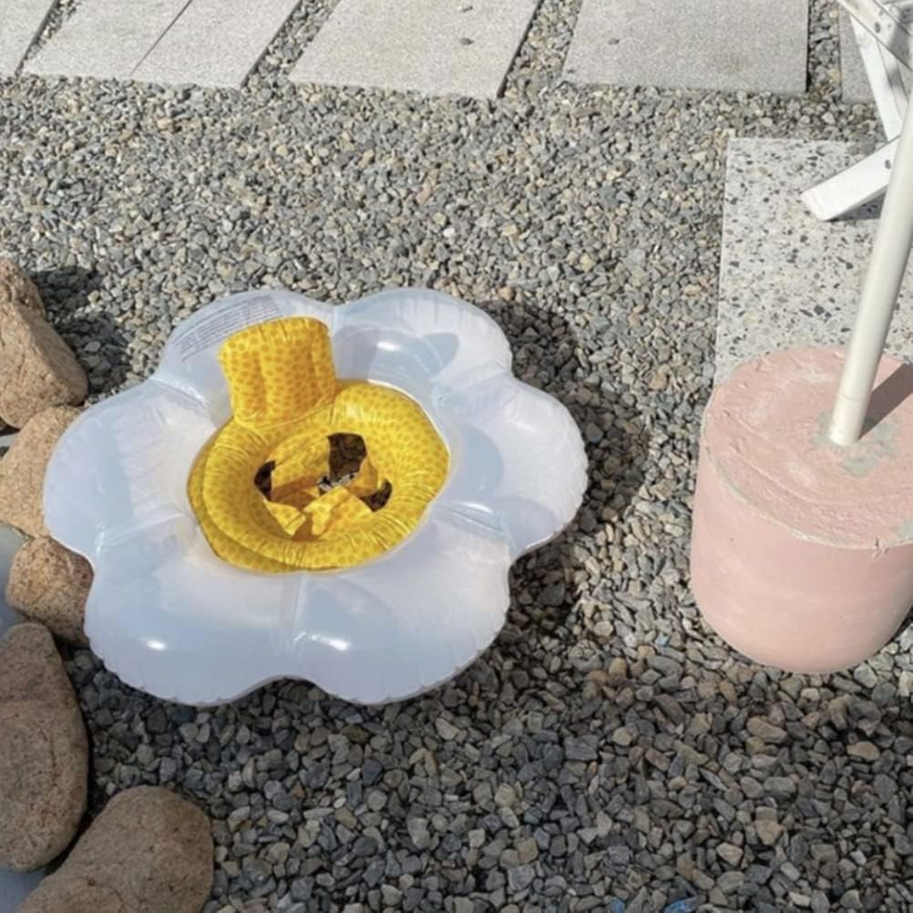 Baby Schwimmring Float, Baby Sun Flower Schwimmring Kinder Aufblasbarer Schwimmring Schwimmbecken Zu