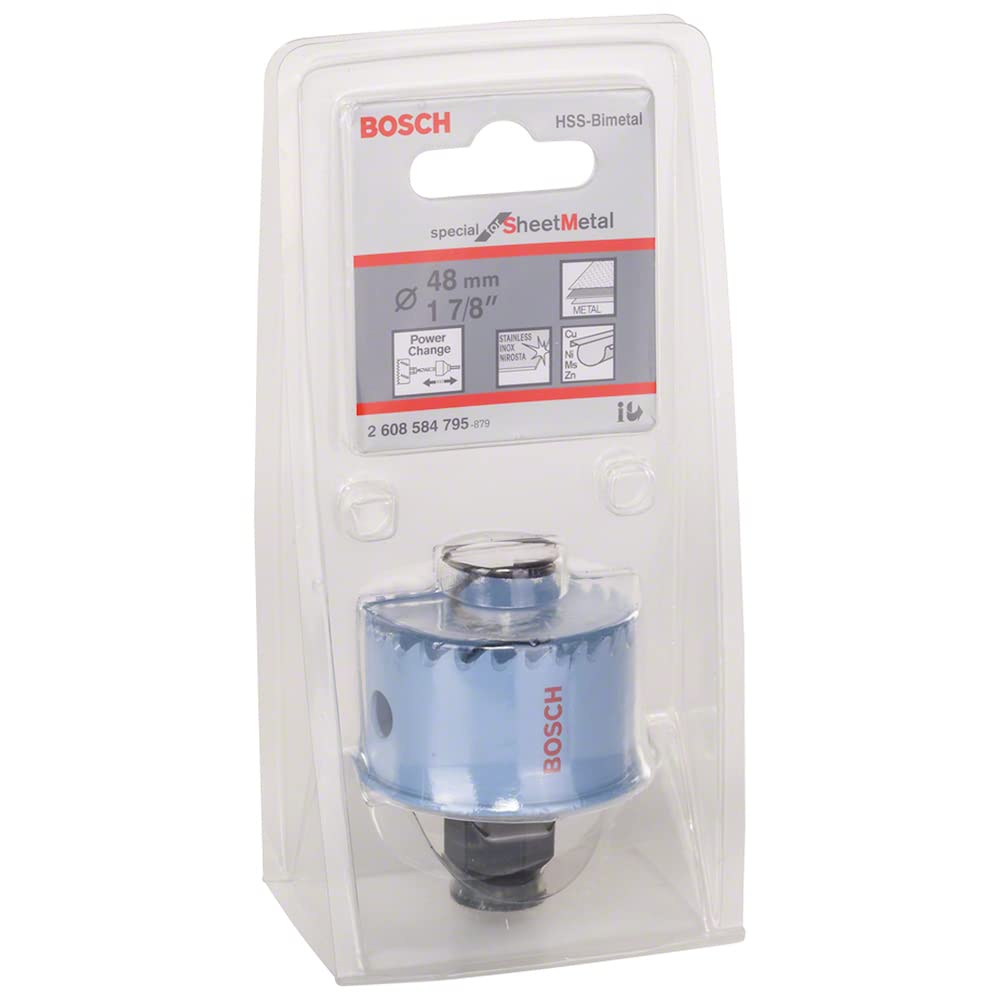 Bosch Professional 1x Lochsäge Special for Sheet Metal (für Edelstahlbleche, Stahlbleche, Ø 48 mm, Z