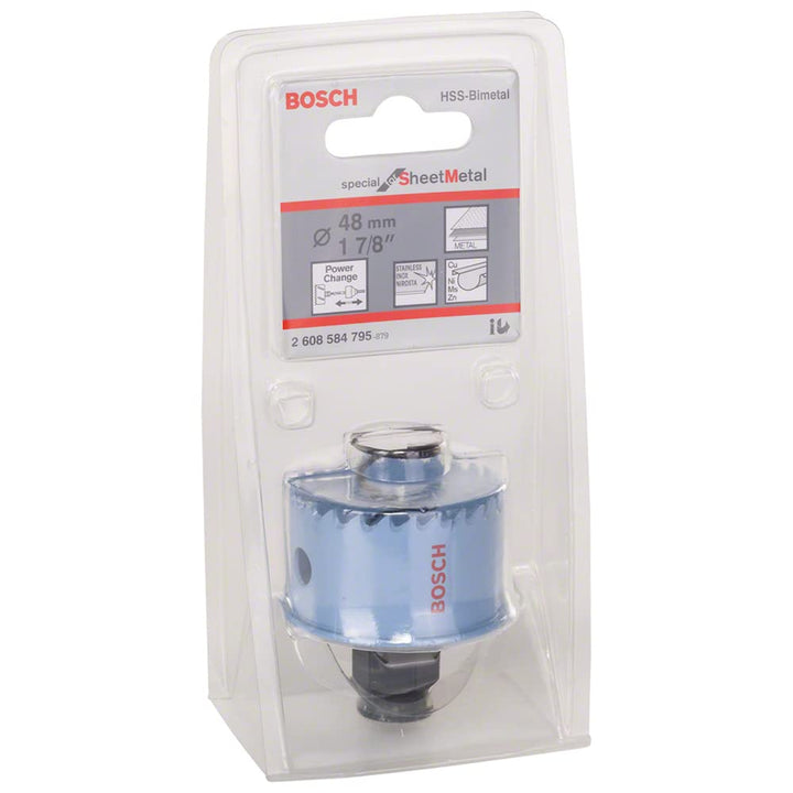 Bosch Professional 1x Lochsäge Special for Sheet Metal (für Edelstahlbleche, Stahlbleche, Ø 48 mm, Z