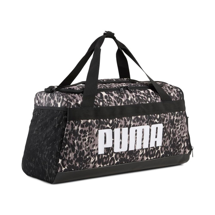 PUMA Unisex – Erwachsene PUMA Challenger Duffel Bag M Sporttasche S Aop Mouse Gray-buttercream-leopa