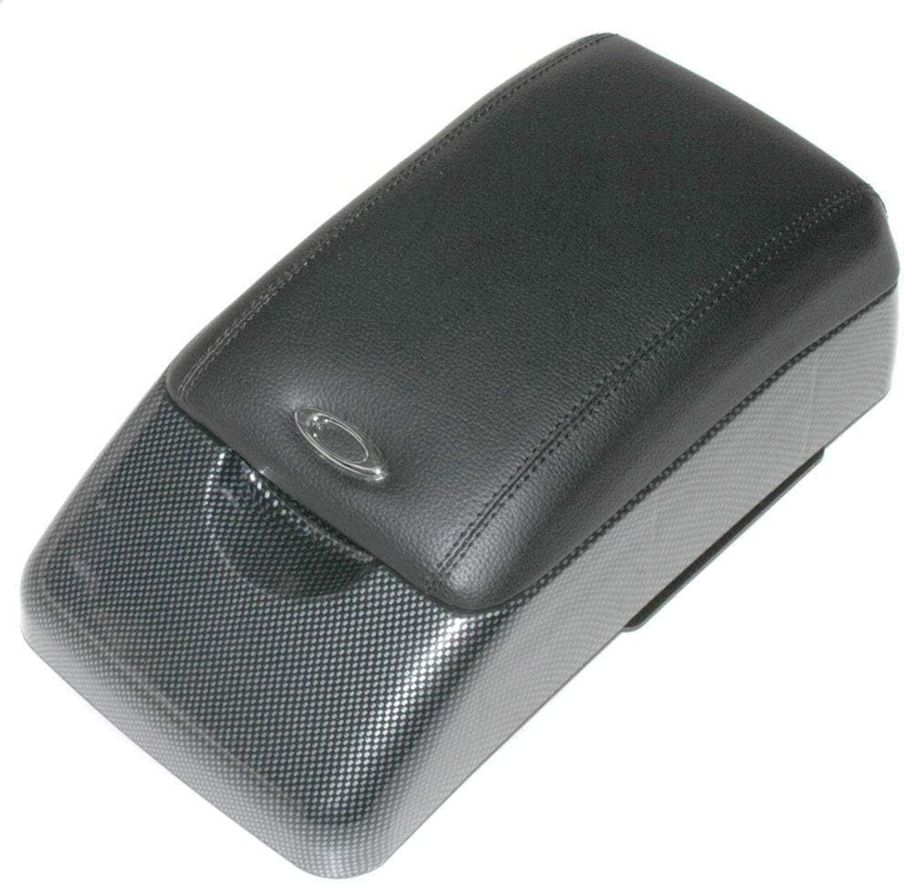 Universal Auto Armlehne Armlehne Mittelkonsole Aufbewahrungsbox Kunstleder Carbon