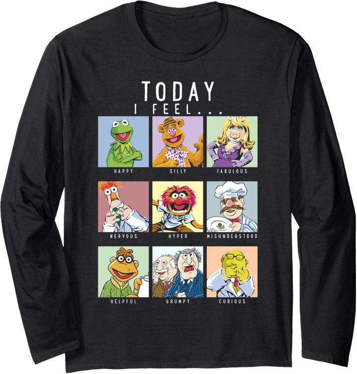 Disney The Muppets Today I Fell Box Up Langarmshirt