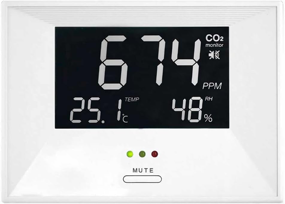 TFA Dostmann CO2-Messgerät, 31.5003, CO2-Monitor AIRCO2NTROL LIFE, mit Temperatur und Luftfeuchtigke