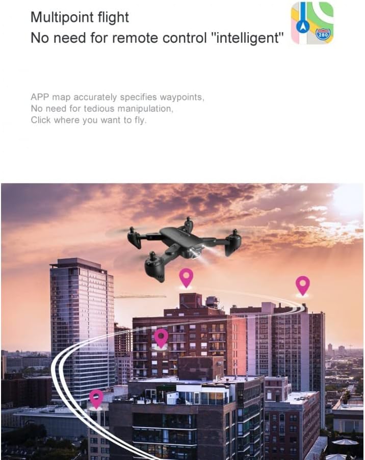 LUXWALLET SG ProX5 Quadkopter RC Drohne mit Voll HD Kamera, Tragetasche, 30km/h-200 Meter Entfernung