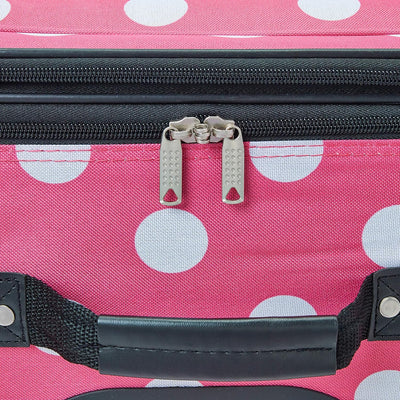 Rockland Polka Softside Aufrechtes Gepäck-Set, Pinke Punkte, Einheitsgrösse, Polka Softside Aufrecht