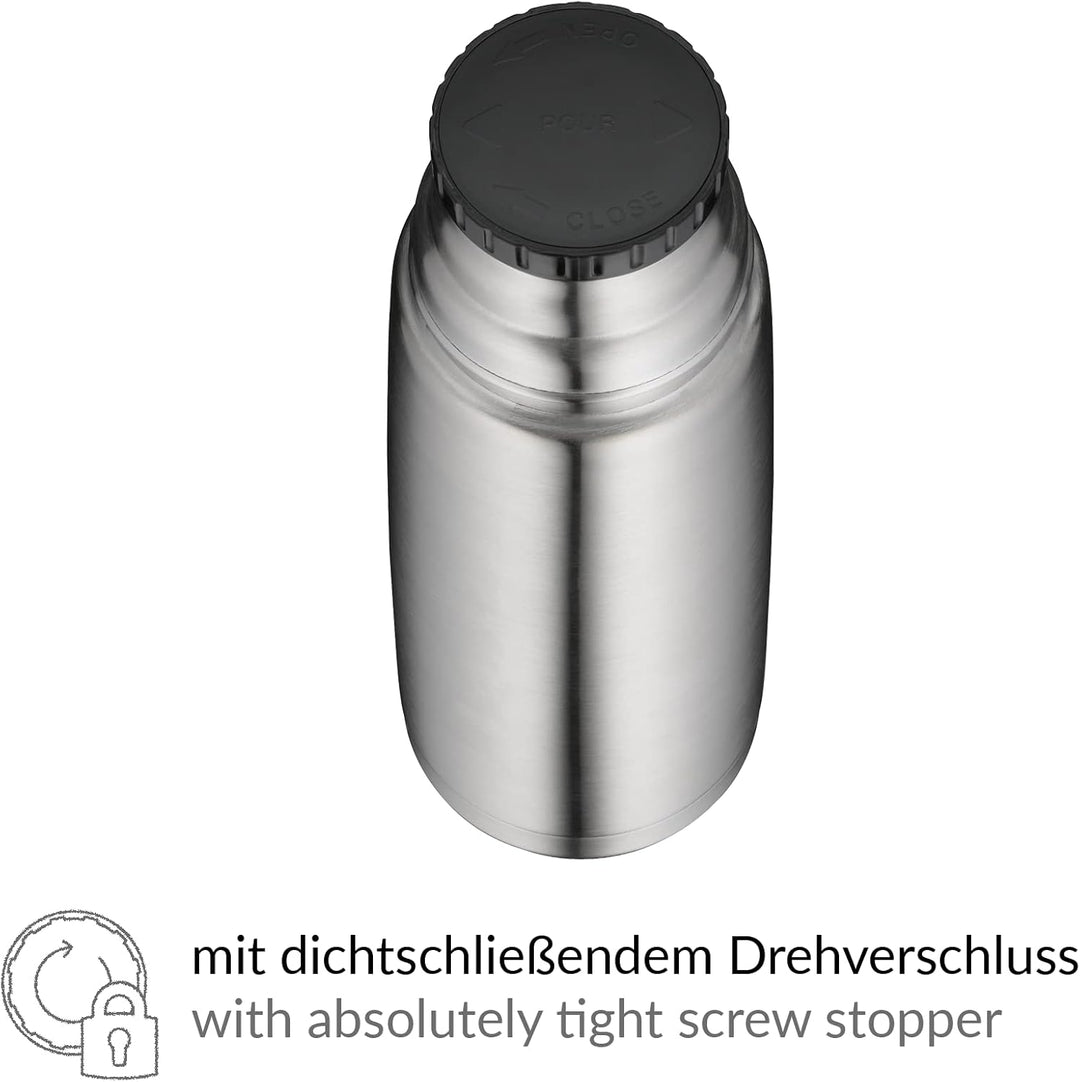 alfi ISOTHERM PERFECT DV 750 ml, Isolierflasche aus Edelstahl mit Trinkbecher, absolut dicht mit Dre