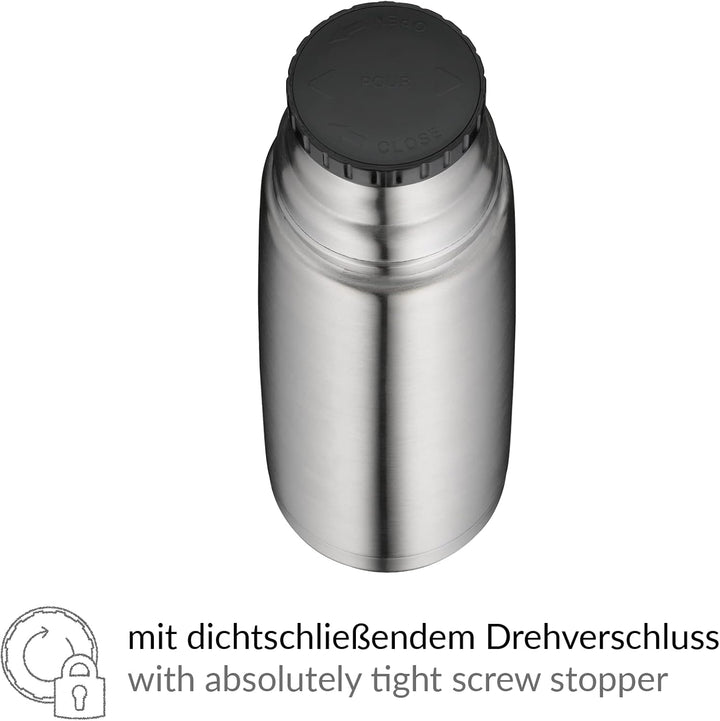 alfi ISOTHERM PERFECT DV 750 ml, Isolierflasche aus Edelstahl mit Trinkbecher, absolut dicht mit Dre