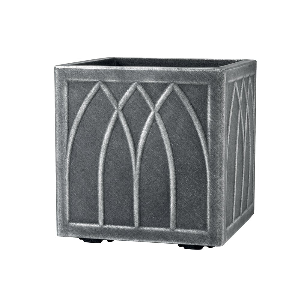 Stewart 5121031 32 cm quadratisch Versailles Pflanzgefäss – Zinn 32x32x32.5 cm, 32x32x32.5 cm
