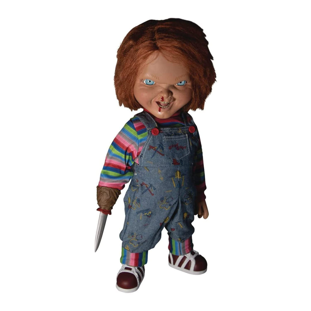 Mezco Toys Kinderspiel 2 – Sprechende Puppe Designer Series Menacing Chucky 38 cm, 0696198780239 Sta