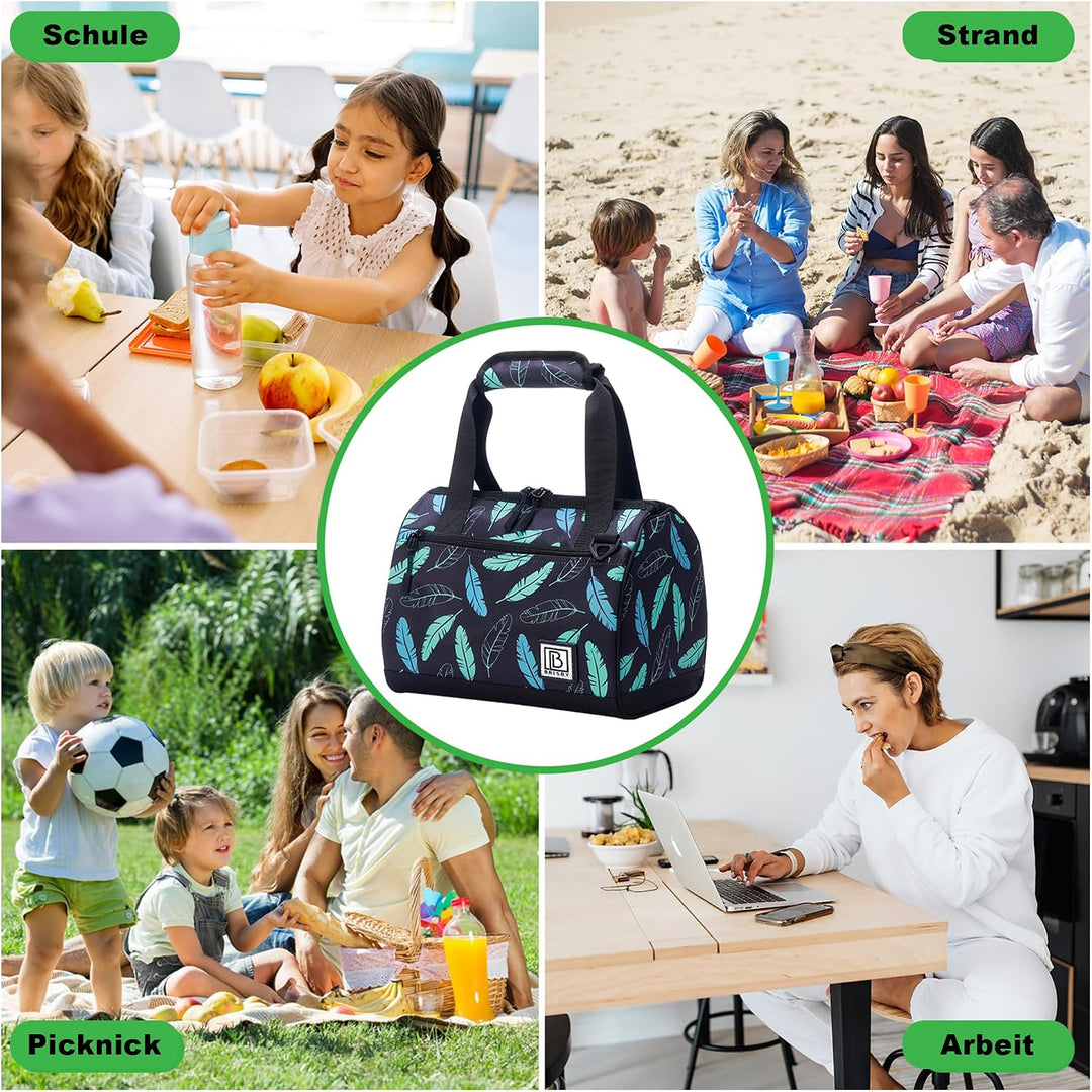 Brisby Kühltasche - 10L, Lunchtasche Damen, Vierschicht isolierte Kühltasche mit Kühlelemente, viels