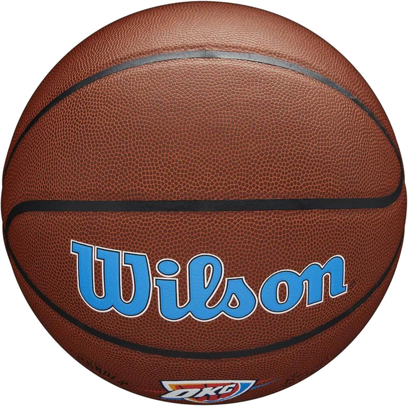 Wilson Unisex-Adult NBA Team Composite Basketball 7 Oklahoma City Thunder, 7 Oklahoma City Thunder