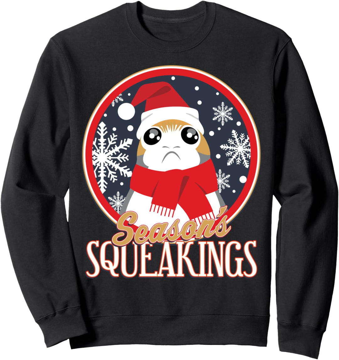 Star Wars Porg Seasons Squeakings Santa Christmas Sweatshirt