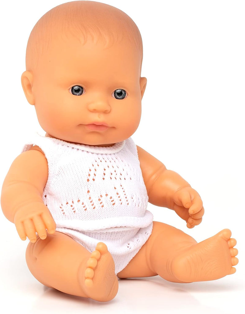 Miniland 31122 - Baby (europäisches Mädchen) 21 cm EUROPÄISCHES MÄDCHEN21cm, EUROPÄISCHES MÄDCHEN21c