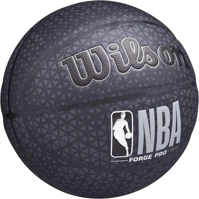 Wilson NBA Forge Pro Printed Ball WTB8001XB, Unisex basketballs, Black, 7 EU