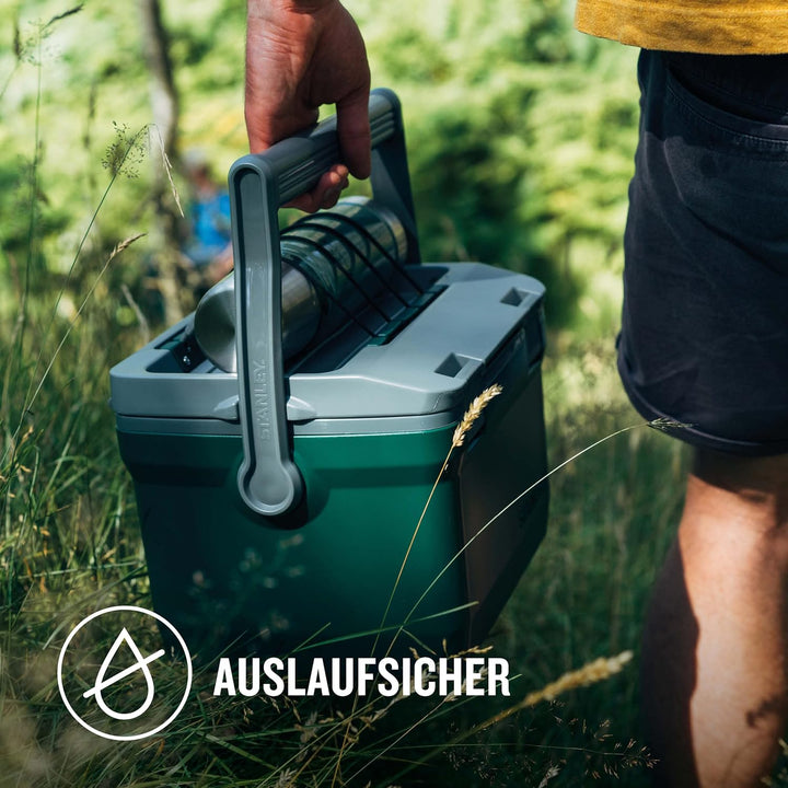 Stanley Adventure Outdoor Cooler 6,6 Liter / 7QT Grün - Camping Kühlbox Klein - BPA-frei - Deckel fu