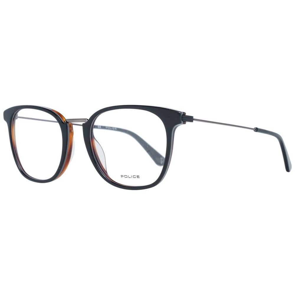 Police Unisex Vpl686510nk7 Sunglasses, Shiny Grey Top + Havana, 51