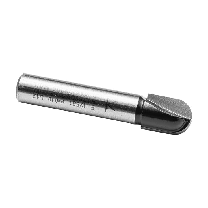 ENT 12581 Wasserrinnenfräser HW, Schaft (S) 8 mm, Durchmesser (D) 9,5 mm, NL 12,7 mm, R 4,76 mm, SL
